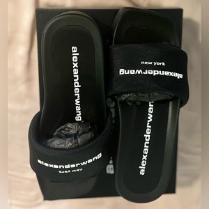 ALEXANDER WANG PLATFORM SLIDE SANDAL